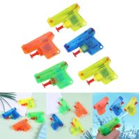 5Pieces Small Water Shooter Guns Summer Manual Toy Outdoor Burst Watergun Seasides Outdoor Water Fight Toy Kids Gift
