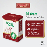 Predator Raw Life 20 Years Pet Medicine Cancer Tumour Antiviral Parvo Immune Booster (30 Capsules)