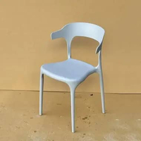 JF-Kursi makan plastik yang kuat dan tahan lama, kursi kantor, Meja makan dan kursi CY-501(YB1007)Gr