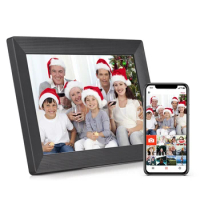 Tomfoto 10.1 Inch Smart WiFi Digital Photo Frame Digital Photo Album 1280*800 Touchscreen Auto Rotation Share via APP with Stand