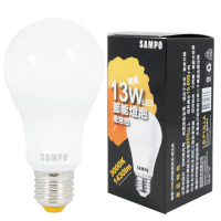 【SAMPO 聲寶】13W黃光LED節能燈泡(2入)