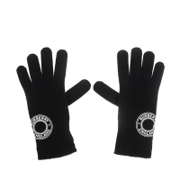 BURBERRY 經典羊絨混紡布料街頭風格標誌手套 (黑色)