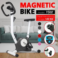 SN - BG SPORT Sepeda Statis Fitness Spinning Bike Excerice YS02 Alat Gym Fitness Rumahan GREY-YS02