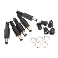 5pair 5.5x2.1 dc lelaki terminal wanita 12V DC Plug Socket Socket Adapter