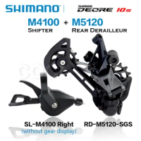 SHIMANO DEORE M4100 Shifter Lever With Gear Display RD M5120 Rear Derailleur SL M4100 RD M5120 MTB bicycle Mountain 1x10 speed