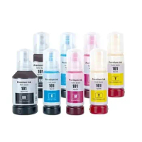 101 Premium Compatible Color Bulk Water Based Bottle Refill DGT Ink For Epson EcoTank L4150 L6290 Printer