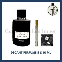 Decant Fragrance World Cuir Leather 8 Hours Parfum for Men EDP - Erbrian Perfume Collection