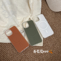 เคสไอโฟน 16 pro max เคสไอโฟน15 Shell Butts KPP Simple Advanced Frosted สีทึบแม่เหล็กดูดสำหรับ iphone