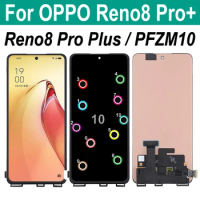 AMOLED For OPPO Reno8 Pro+ Reno 8 Pro Plus CPH2357 PFZM10 LCD Display Touch Screen Digitizer Assembly