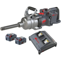 20V High-torque 1" Drive Cordless Impact Wrench Kit, 3000 ft-lbs Nut-busting Torque, 4 Batteries and Charger, 6" Extended Anvil