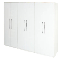 【艾蜜莉的家】2.7尺塑鋼白色衣櫃 衣櫥 棉被櫃 置物櫃 收納櫃