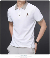 jet saigon Áo POLO Nam, ProMan, Công Sở Mỏng, Ngắn Tay, Dáng Rộng Vừa Vặn, Áo Tay Lỡ Áo POLO Ve Áo, 