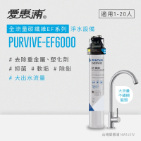 【EVERPURE 愛惠浦】PURVIVE-EF6000生飲級單道式廚下型淨水器(可加購升級套件)