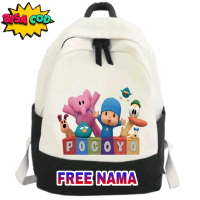 Tas Ransel anak sekolah tk/sd Free Nama karakter POCOYO Fashion