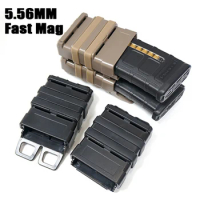 Tactical M4 5.56 FastMag Molle Pouch Airsoft Military Fast Mag Holder Rifle Pistol Magazine Dump Pouch Hunting Accessories