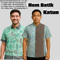 Paket Usaha Grosir Baju Katun Seragaman 3PCS Gamis, Hem Dewasa, Hem Anak, Blouse, Tunik, Kemeja, Out