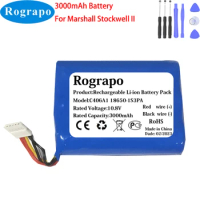 New 3000mAh Battery For Marshall Stockwell II 2 Gen C406A1 Bluetooth Wireless Speaker Charging Portable 5-wire Plug