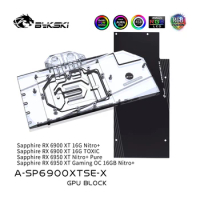 Bykski GPU Block For Sapphire RX 6900XT 16G Nitro+,Toxic,6950XT Nitro + Pure,Gaming OC GPU Water Cooling Radiator A-SP6900XTSE-X