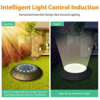 Solar Underground Lights Solar Charger 16led Outdoor Lighting Solar Ground Lights Smartlight Abs Decorative Lighting Lawn Lamp