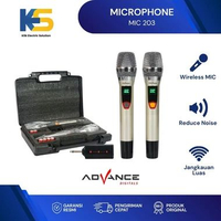 K.E.S - Mic Wireless Advance MIC-203 2MIC/Microphone Wireless Advance MIC203 ORI