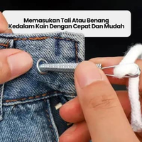 Alat Bantu Pasang Tali Karet Celana / Sweater / Hoodie / Jaket Praktis