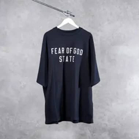 Kaos ESSENTIALS FEAR OF GOD BLACK TSHIRT 100% ORIGINAL Size XXL