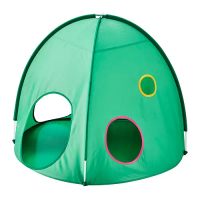 DVÄRGMÅS 兒童帳篷, 綠色, 80x ø98 公分