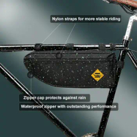 Waterproof NylonTube Frame Bag Reflective Bike Tube Frame Bag Phone Waterproof Bicycle Bags Cycling Accessories