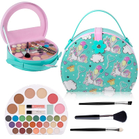 Hot Sugar Kids Makeup Kit Girls Makeup Kit Age 4-6 7-8 10-12 Unicorn Gift for Girls Birthday Christm