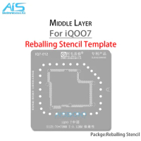 AMAOE Middle Layer Reballing Stencil Template For iQOO 7 5 5Pro iQOO7 iQOO5 iQOO5Pro Pant tin net Steel
