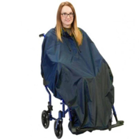 Reflective Waterproof Wheelchair Poncho Reusable Household Necessities for Wheelchair Mobility Elderly