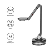 V500S USB 2-in-1 Document Camera &amp; Book Scanner Webcam with Auto Focus 8 Mega-pixel High-Definition Max. A3 Scanning Size LED