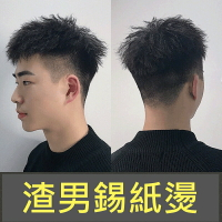 【巴黎精品】短假髮真髮髮片-錫紙燙蓬鬆捲髮15*15cm男配件2色a1ej47