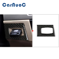 Car Carbon Fiber Stickers Key Hole Decorative Cover Trim For BMW E90 E92 E93 2005 2006 2007 2008 2009 2010 2012 Interior