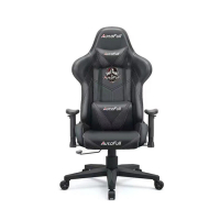 AutoFull 賽車款座椅 電競椅電腦椅 凌風之盾 AF808 連頸枕和腰枕 黑色
