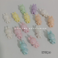 COD 10pcs Manik Manik Karakter Labubu Skulpanda Melody Mickey Mouse Popmart Ab Mix Warna/Mote Luxury