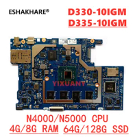 T6066_MB-V4 for Lenovo IdeaPad D335-10IGM D330-10IGM tablet motherboard with N4000/N5000/ 64G/128G SSD 4G/8G RAM free shipping