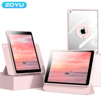 ZOYU For iPad Air 4/5th 10.9 Pro 11 12.9 inch Magnetic Case,For iPad mini 6 8.3 10.2 9th 8th 7th Gen Rotate 720°Detachable Cover