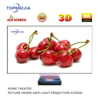 YuTong 110 inch T-prism UST Ambient Light Rejecting Fixed Frame Ultra short throw projector Screen For UST projector Screen 8k