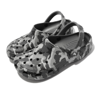 Crocs 布希鞋 Classic Printed Camo Clog 灰黑 迷彩 男女鞋 洞洞鞋 卡駱馳  2064540IE