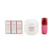 資生堂 Shiseido - 抗衰老能量套裝（適用於所有皮膚類型）：保濕霜50ml +潔面泡沫5ml +濃縮柔順精華7ml + Ultimune濃縮精華10ml +眼霜5ml
