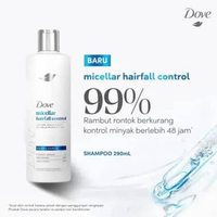 Dove Shampoo Micellar Hairfall Control [290mL] - Untuk Jenis Kulit Kepala Berminyak