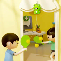 Hanging Table Tennis Trainer Coordination Interaction Frog Sports Toy Cartoon Self-Training Ping Pong Self Training