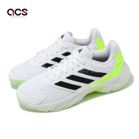 adidas 網球鞋 CourtJam Control 3 M 男鞋 白 綠 緩震 輕量 抓地 運動鞋 愛迪達 IF0459