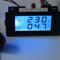 Digital Voltmeter Ammeter AC 300V 100A Panel Amp Volt Meter Amp Gauge