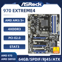 ASRock 970 Extreme4 Motherboard AMD 970 Socket AM3 AM3+ 4×DDR3 32GB PCI-E 2.0 5×SATA III HDMI ATX support FX 8300 cpu