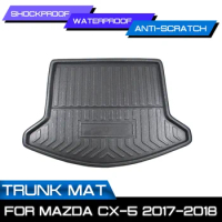 Car Floor Mat Carpet For Mazda CX-5 2017 2018 Rear Trunk Anti-mud Cover