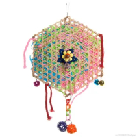 Parrot Bite Toys Climbing Foraging Bird Chew Toy Colored Paper Shredder Bamboo Woven for Lovebirds,Cockatiels,Budgies Bird Toys