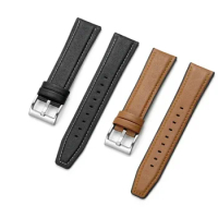 20mm 22mm Leather and Silicone Hybrid strap for Samsung Galaxy Watch4 6 Classic 47mm 46mm/Galaxy Watch6 40mm 44mm Band Bracelet