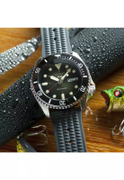 Seiko Seiko Mod 復古 Sub SRPD75K1M2 男士黑色訂製手錶 42 毫米橡膠錶帶黑色